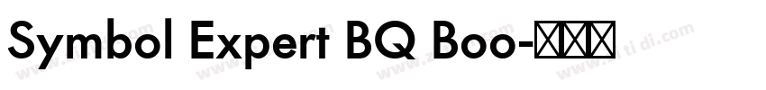 Symbol Expert BQ Boo字体转换